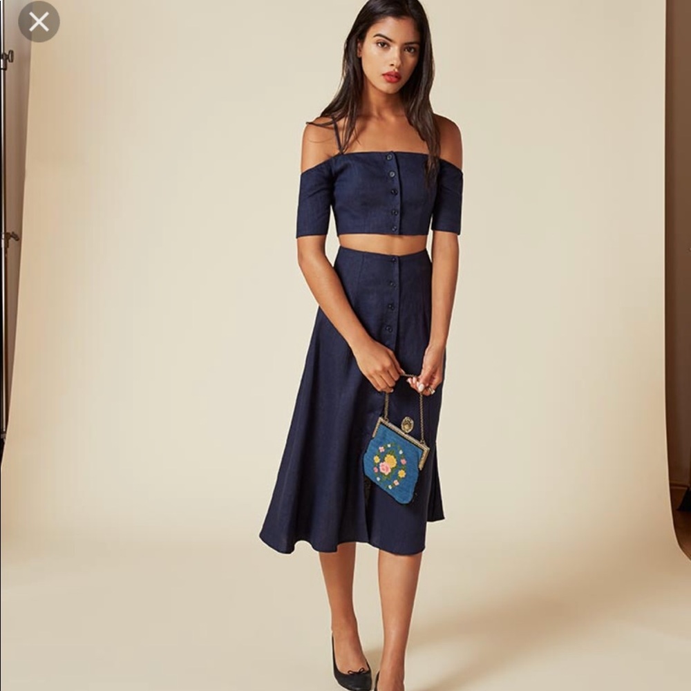 NWT Reformation Ava Two Piece Set